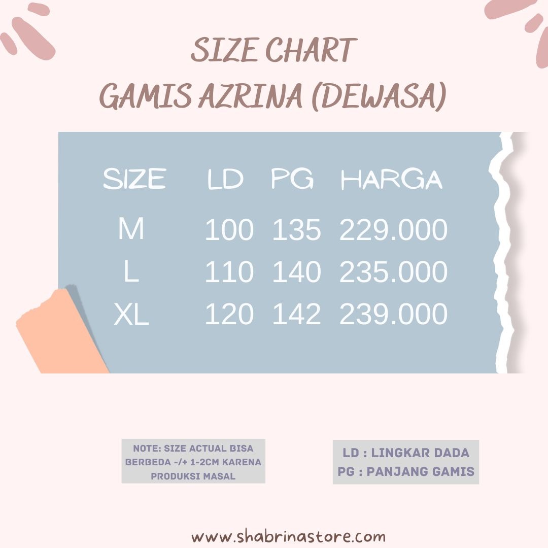 Gamis Azrina BUNDA by Shabrina