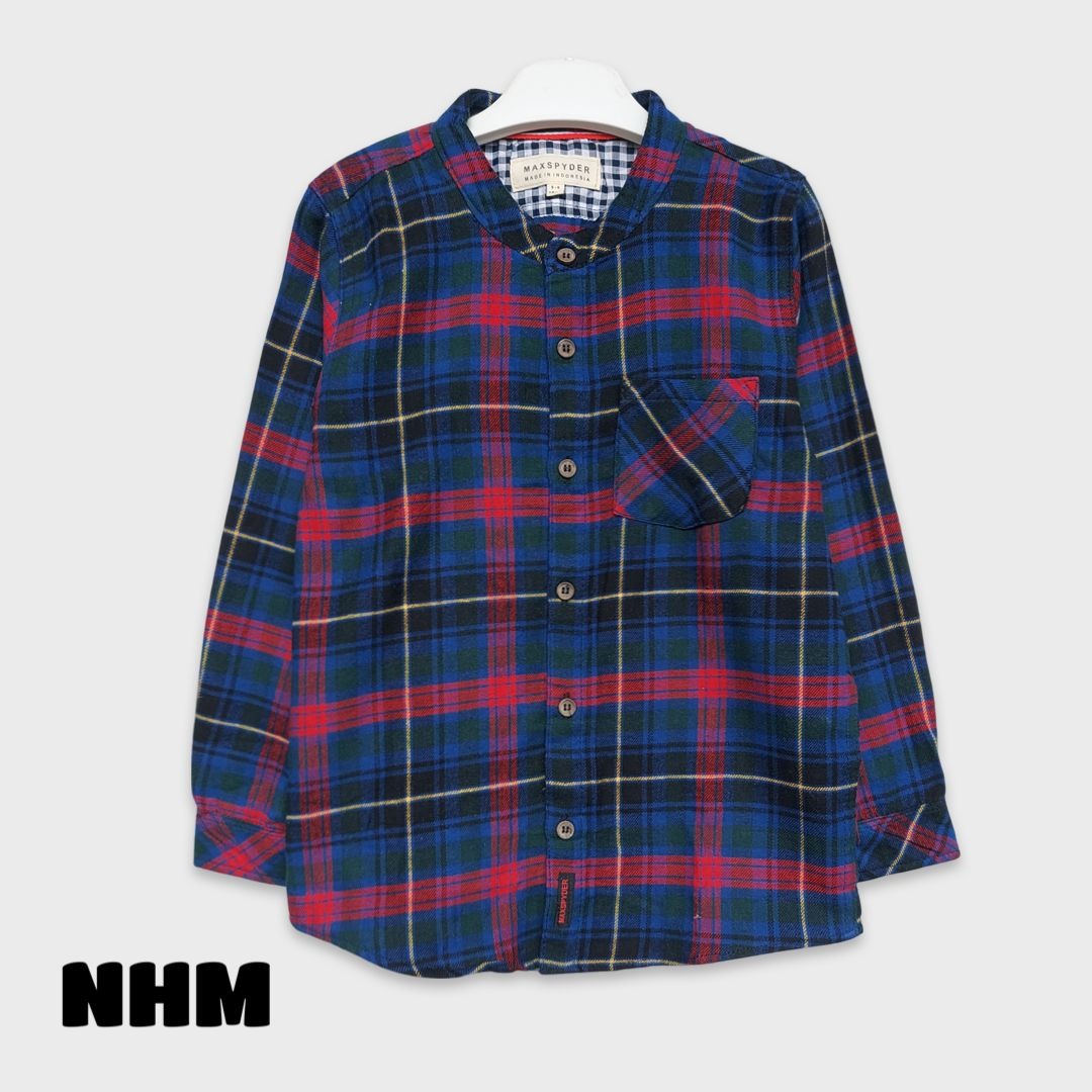 Size 5-6y Kemeja Lengan Panjang Max Spyder