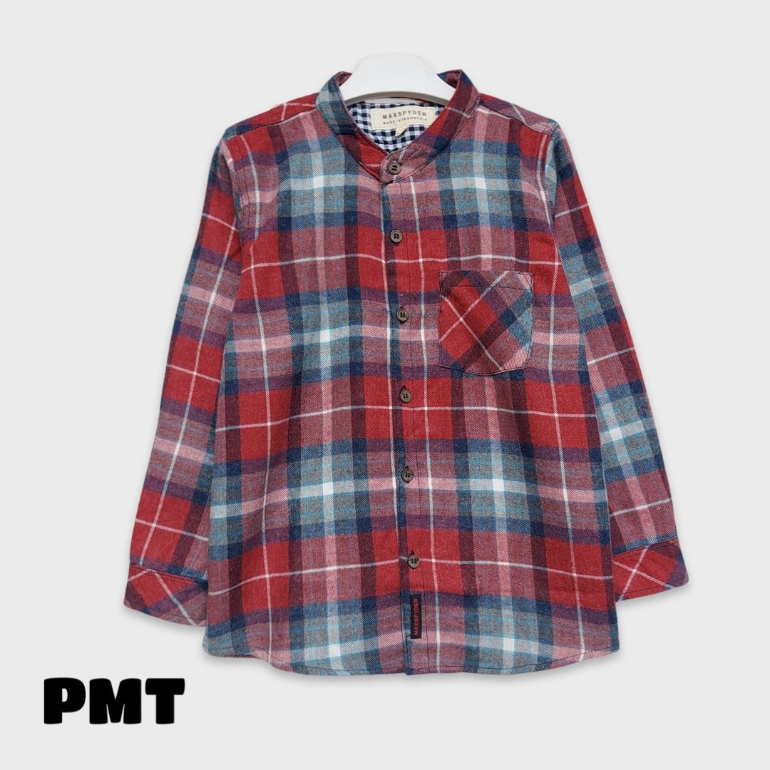 Size 5-6y Kemeja Lengan Panjang Max Spyder