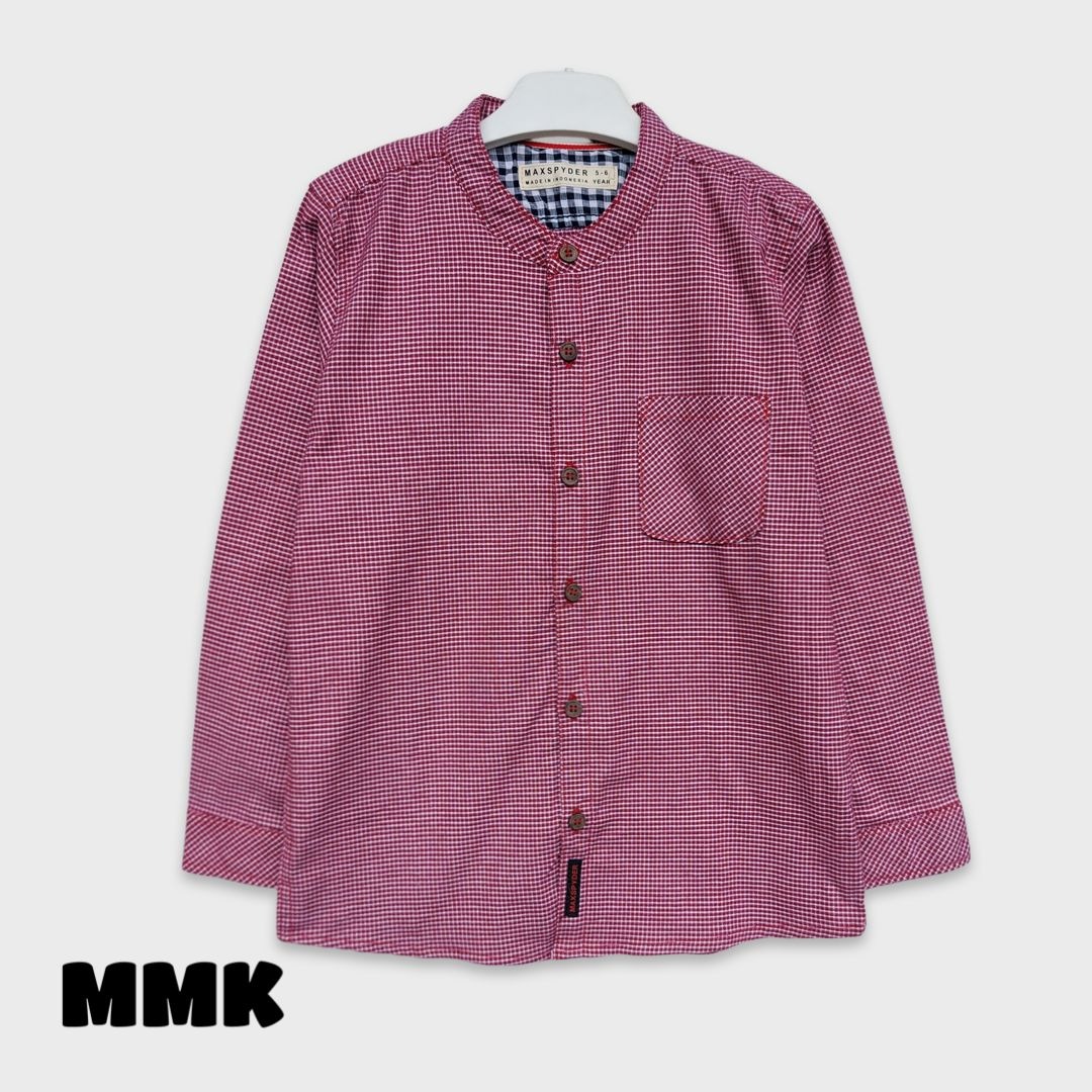 Size 5-6y Kemeja Lengan Panjang Max Spyder