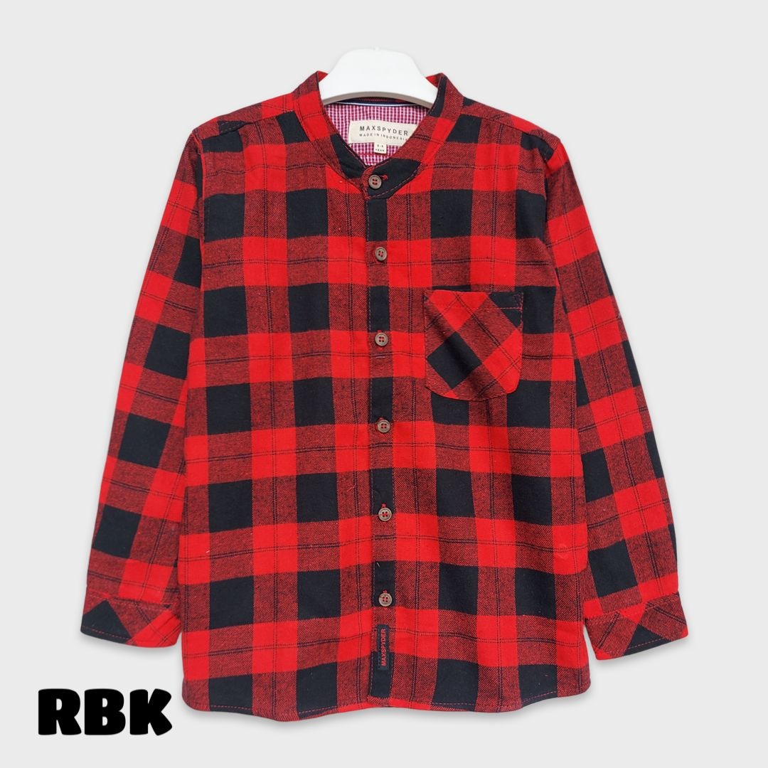 Size 5-6y Kemeja Lengan Panjang Max Spyder