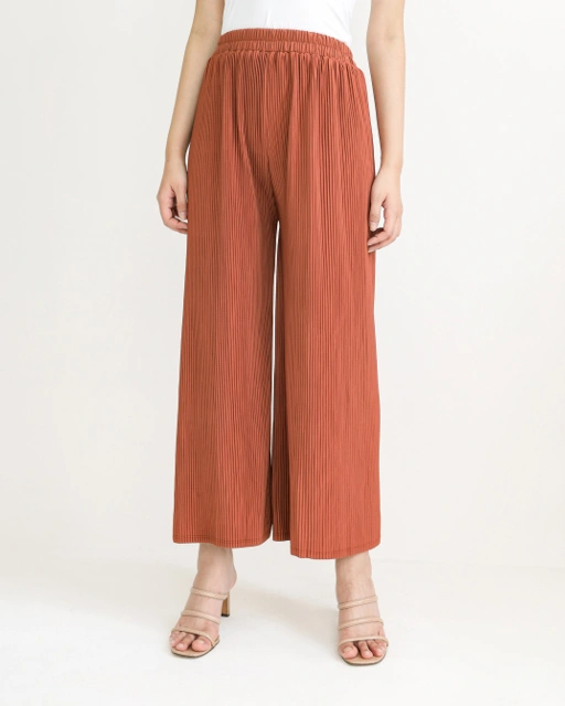 Image of KIKI PLEATS PANTS - BRICK