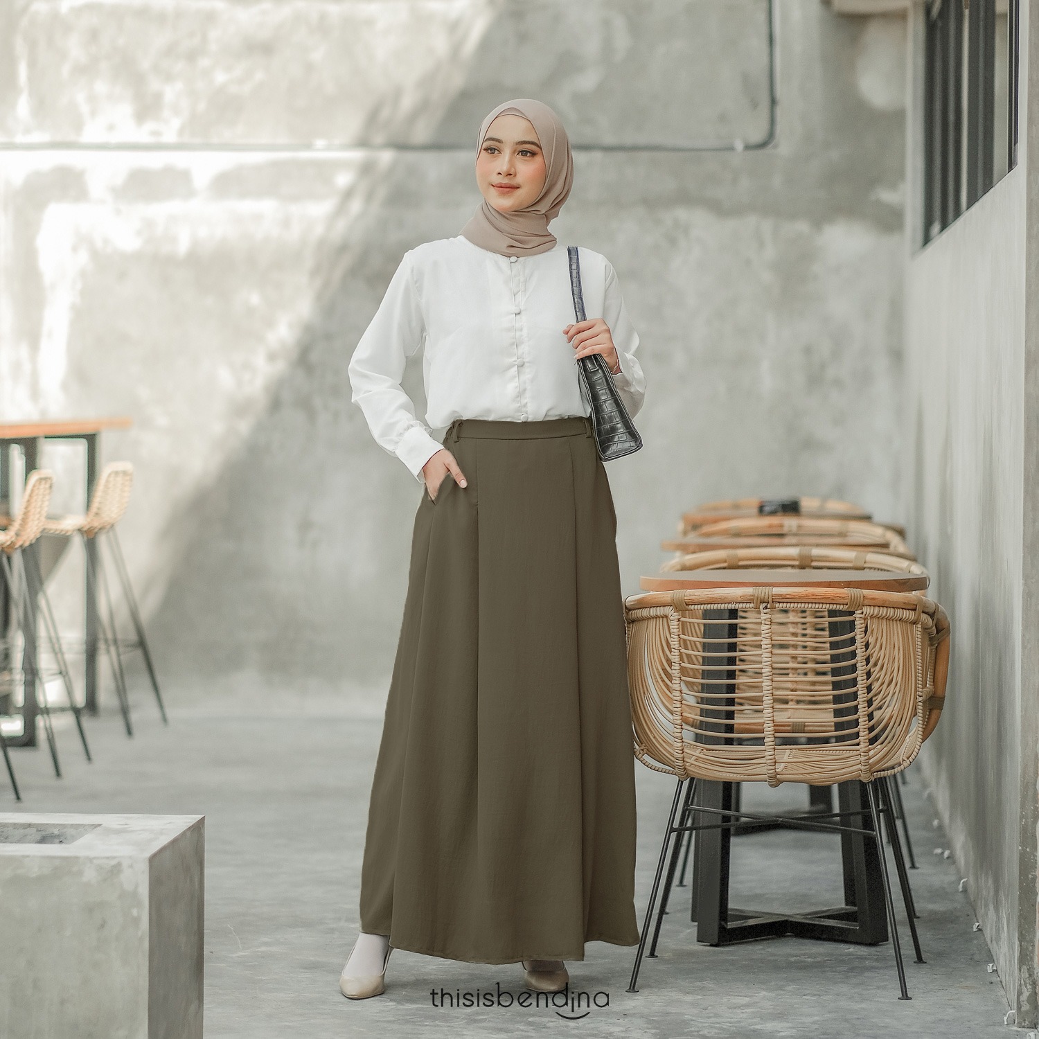 Naomi Skirt Midnight Green