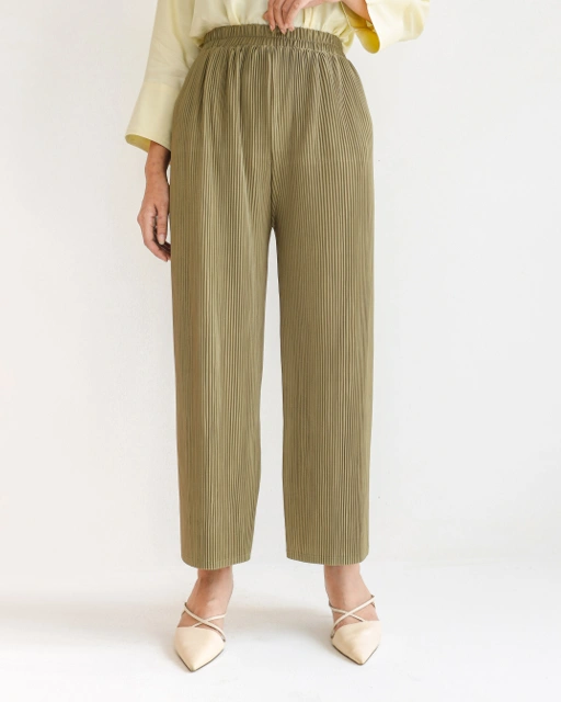 Image of KIKI PLEATS PANTS - SAGE