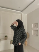 Rhea set Stripped Black