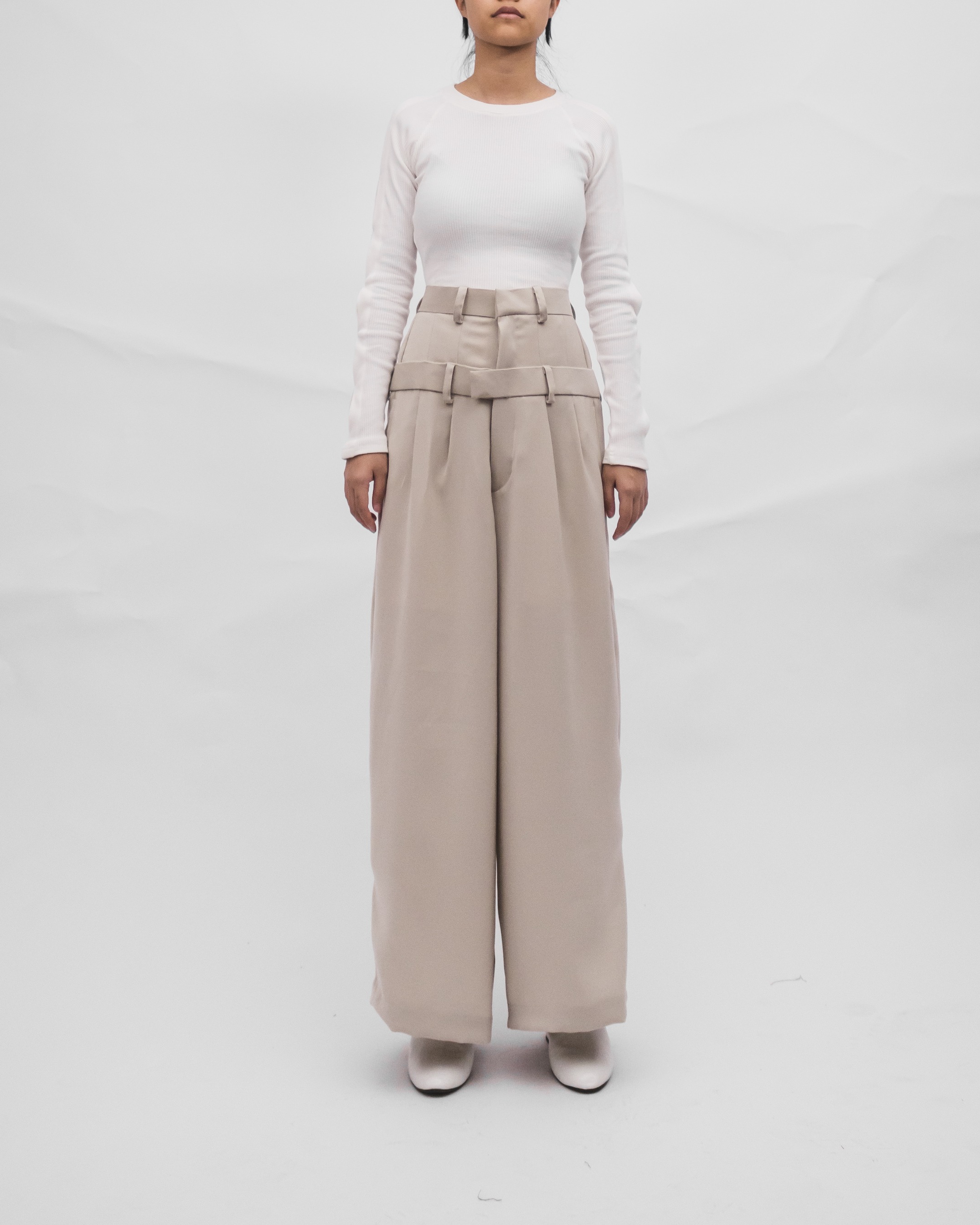 STACKED PANST - IVORY