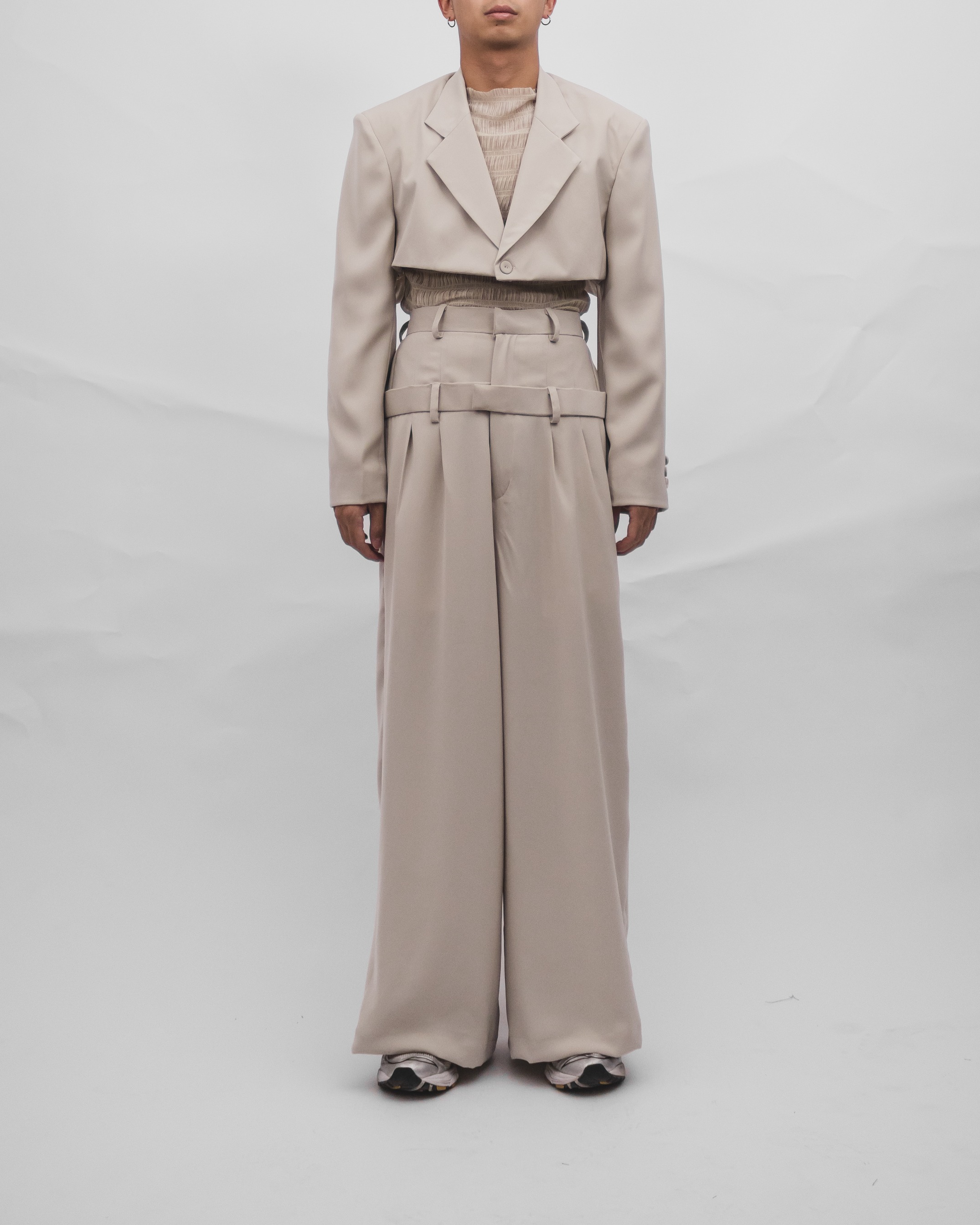 DUNE CROP BLAZER - IVORY