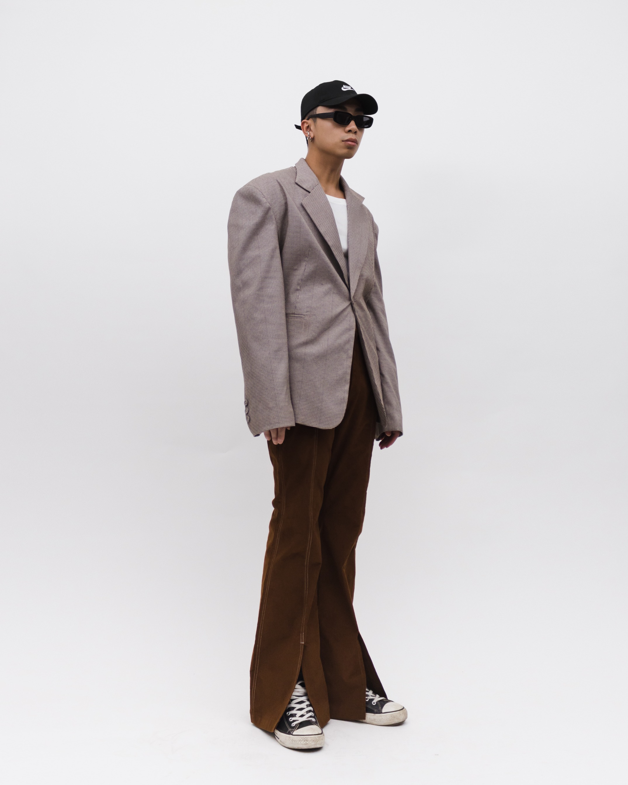 FLARED PANTS - CAMEL