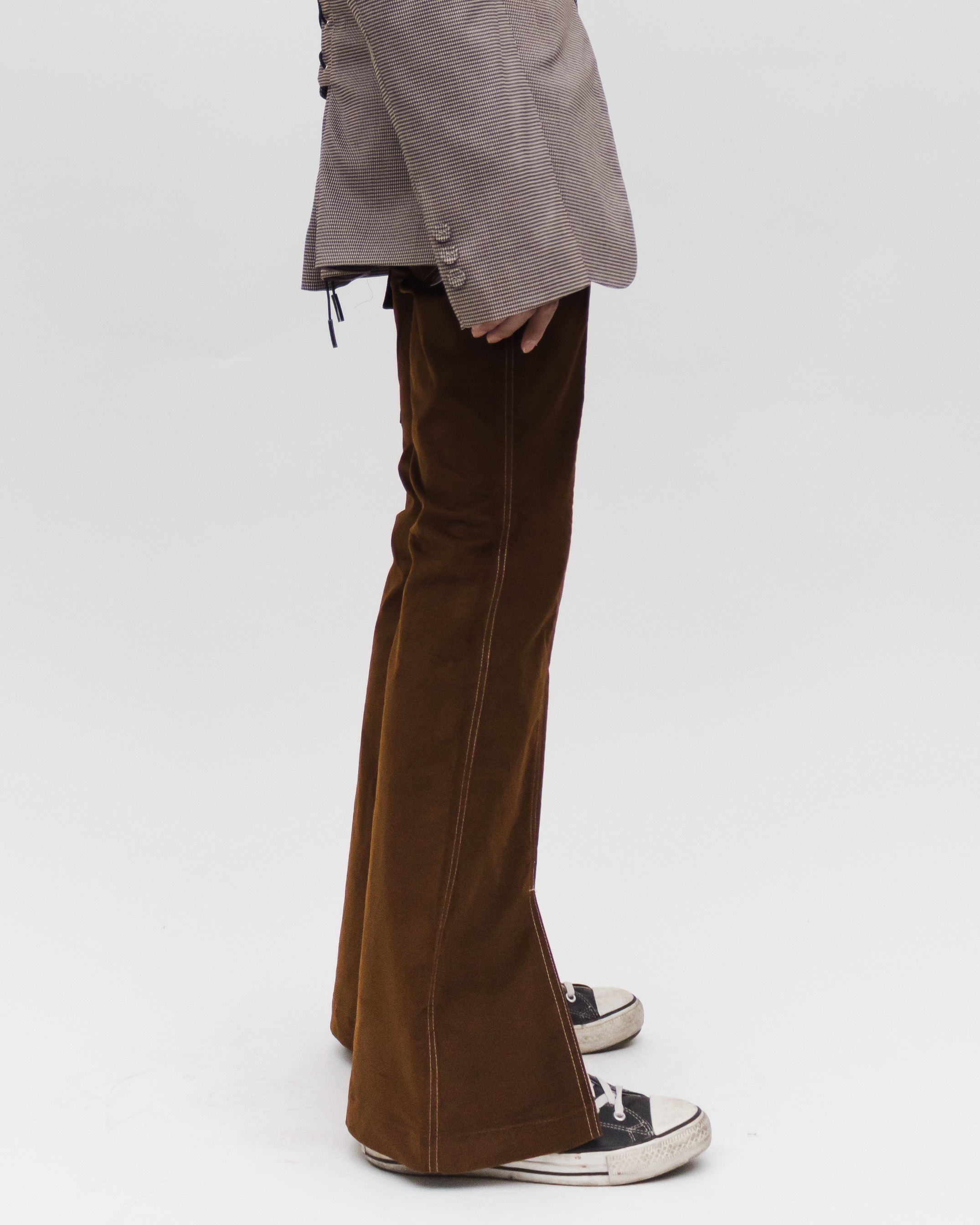 FLARED PANTS - CAMEL