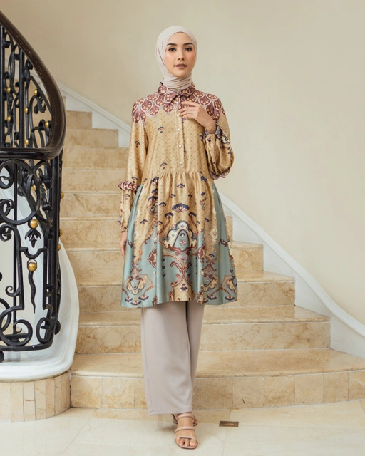 Image of AYUDISA TUNIC - BROWN
