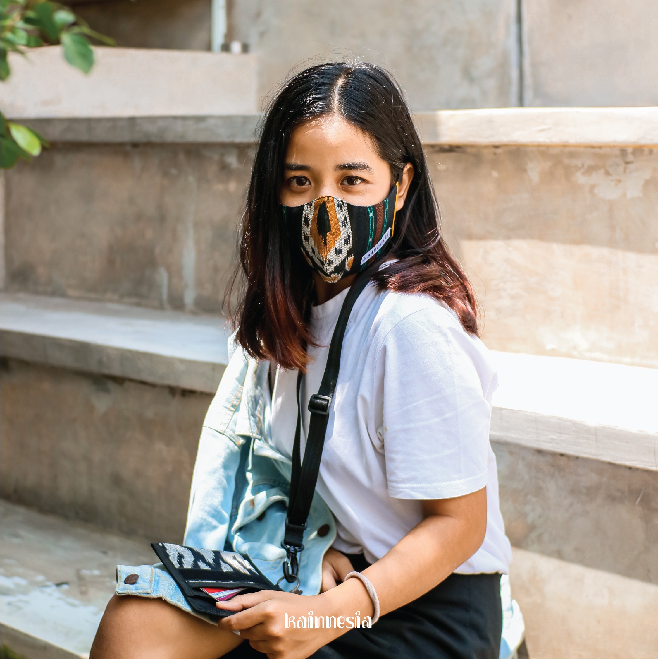 MASKER PATRON - EARLOOP / NON HIJAB - BAHAN TENUN