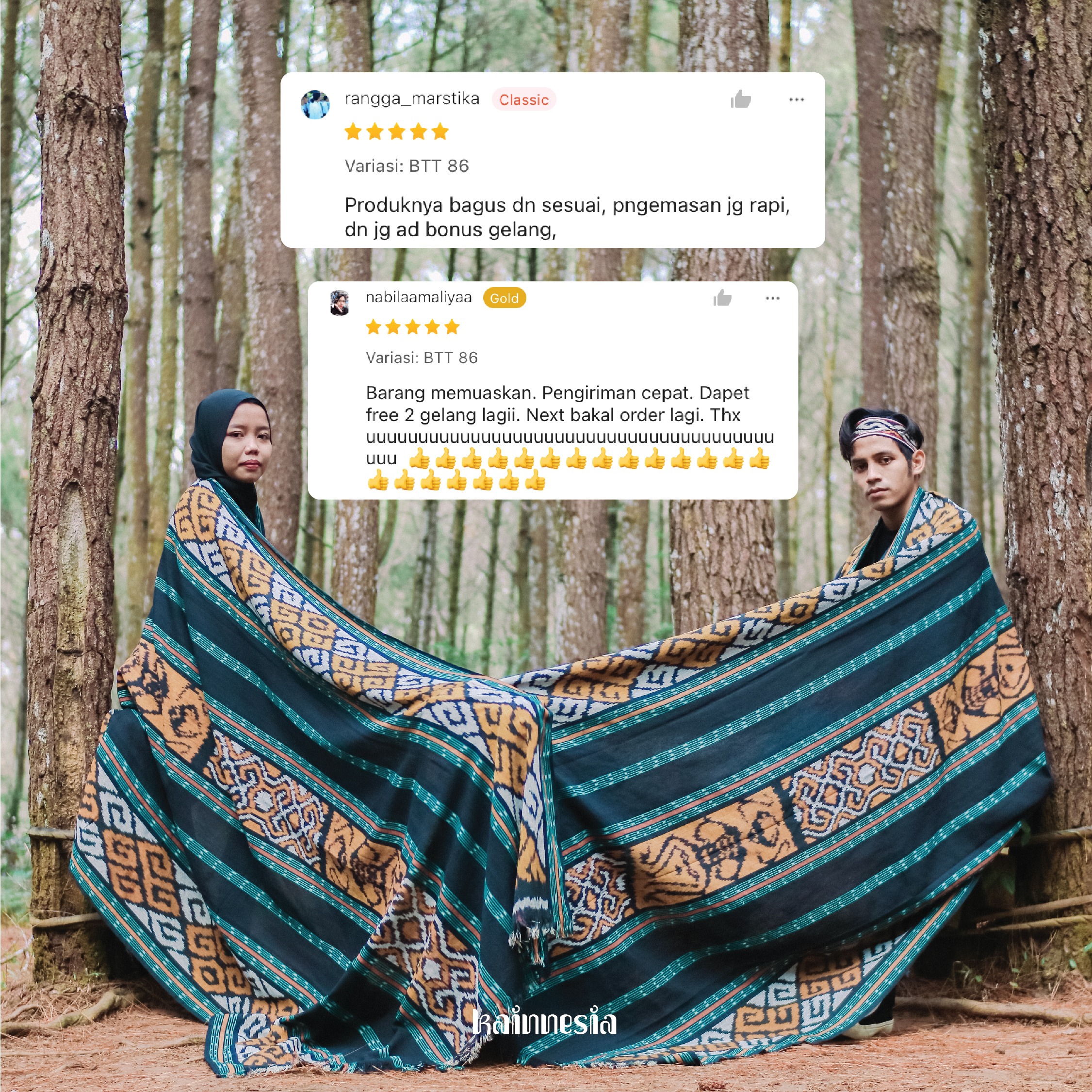 KAIN - BLANKET TENUN TORAJA - KAINNESIA