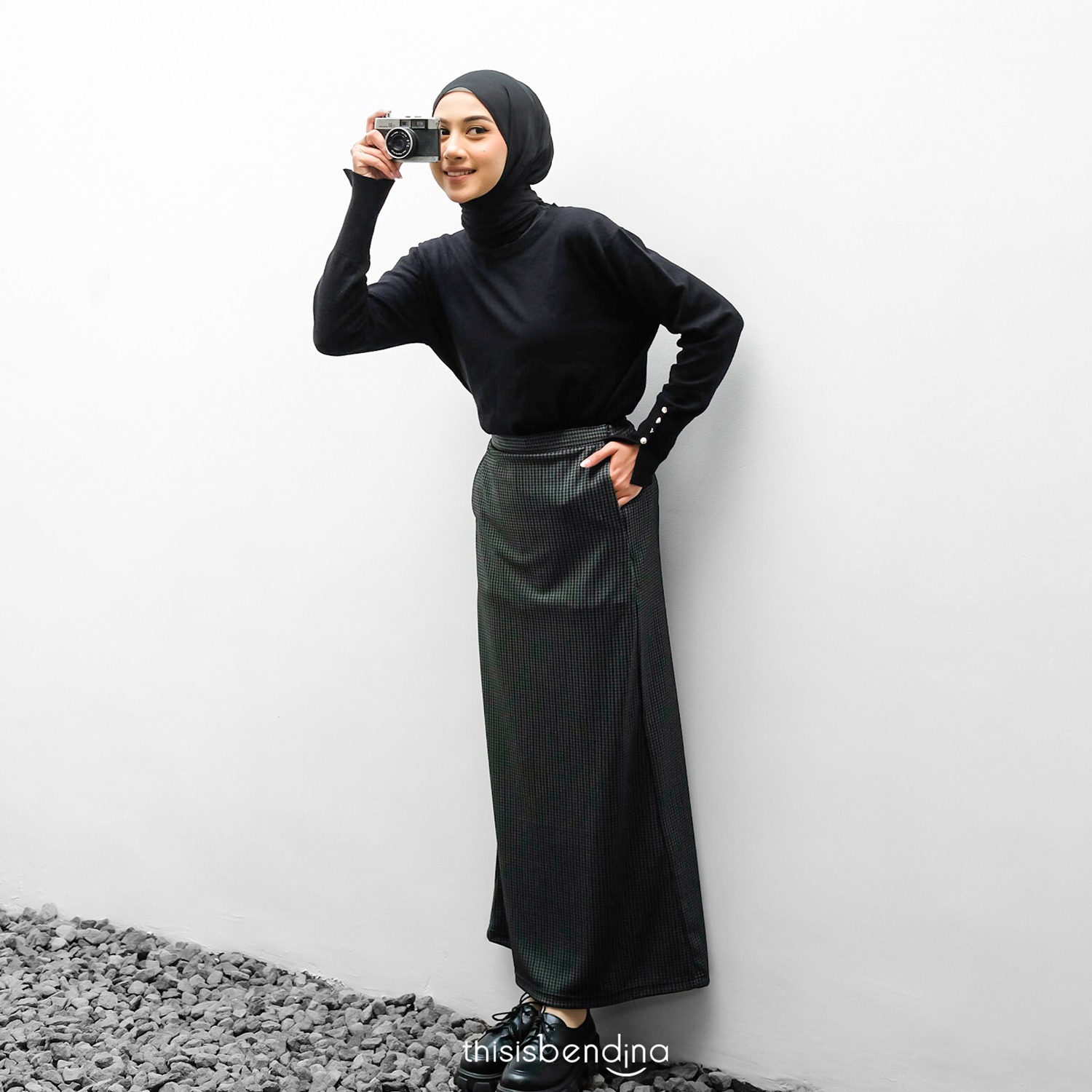 Kana Skirt Midnight Green
