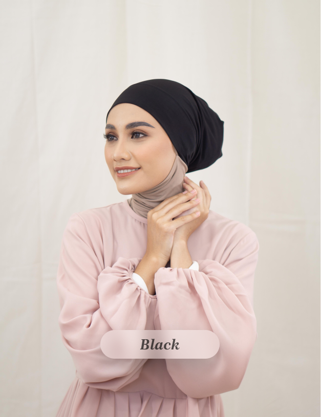 KANNA INNER SCARF-BLACK