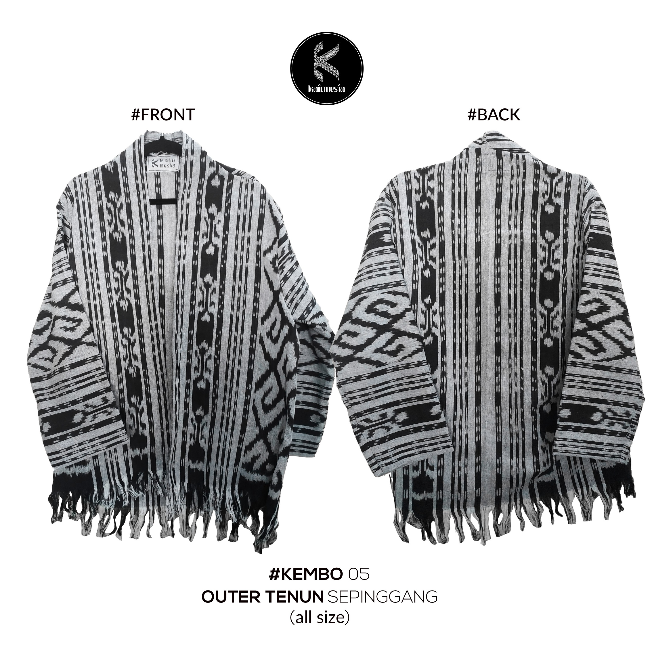 KEMBO - OUTER TENUN - KODE 05 PUTIH HITAM