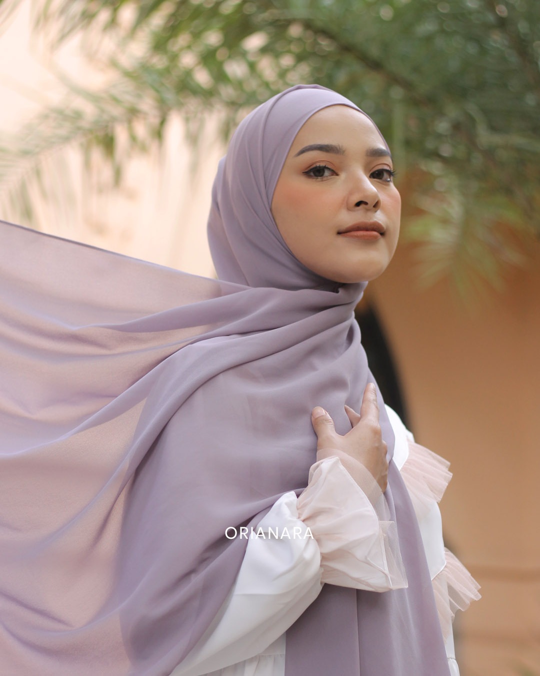 Orianara - Sausan Pashmina Instant Lavender