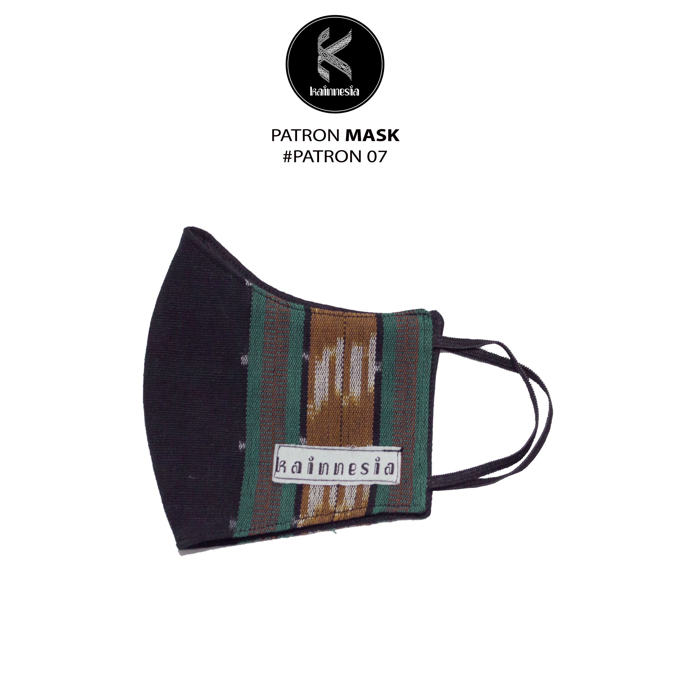 MASKER PATRON - EARLOOP / NON HIJAB - BAHAN TENUN