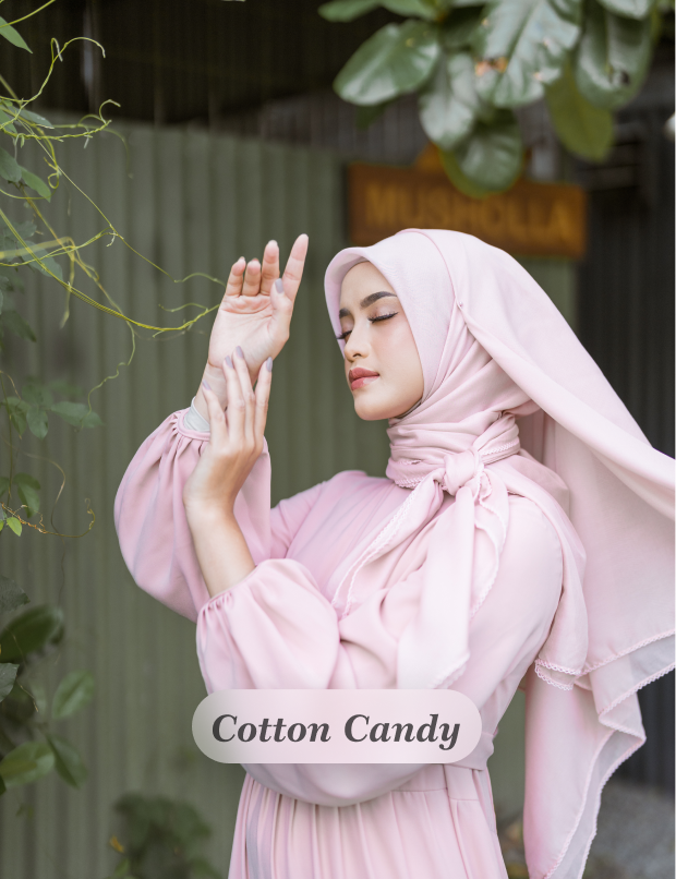 PARIS LUXURY SCARF-COTTON CANDY