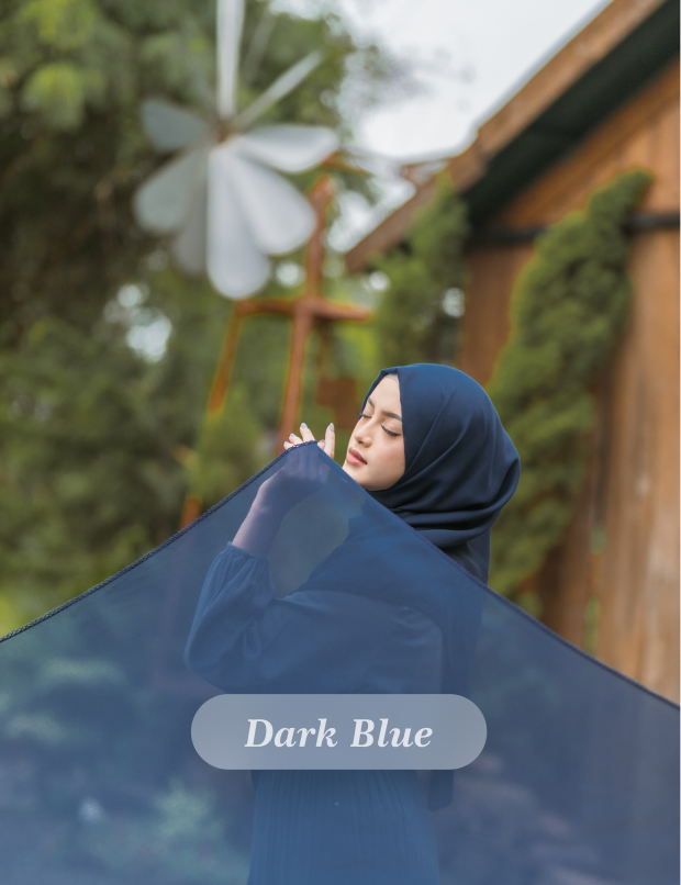 PARIS LUXURY SCARF-DARK BLUE