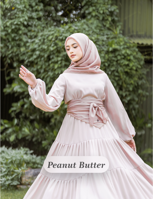 PARIS LUXURY SCARF - PEANUT BUTTER