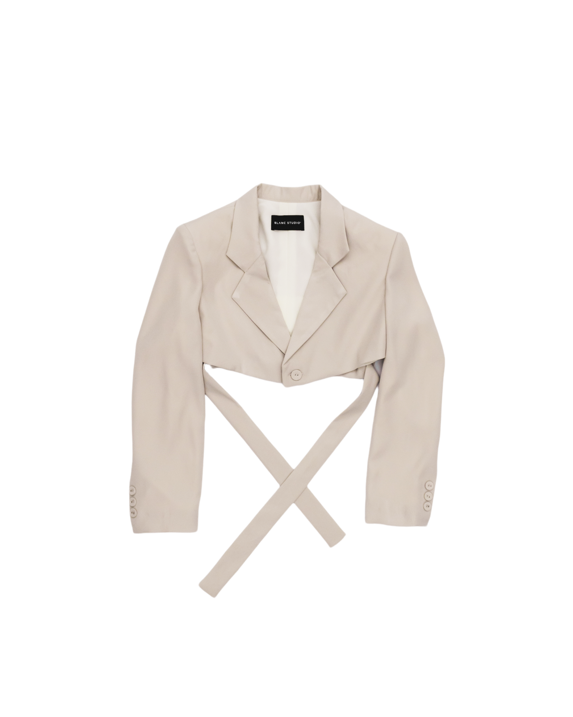 DUNE CROP BLAZER - IVORY