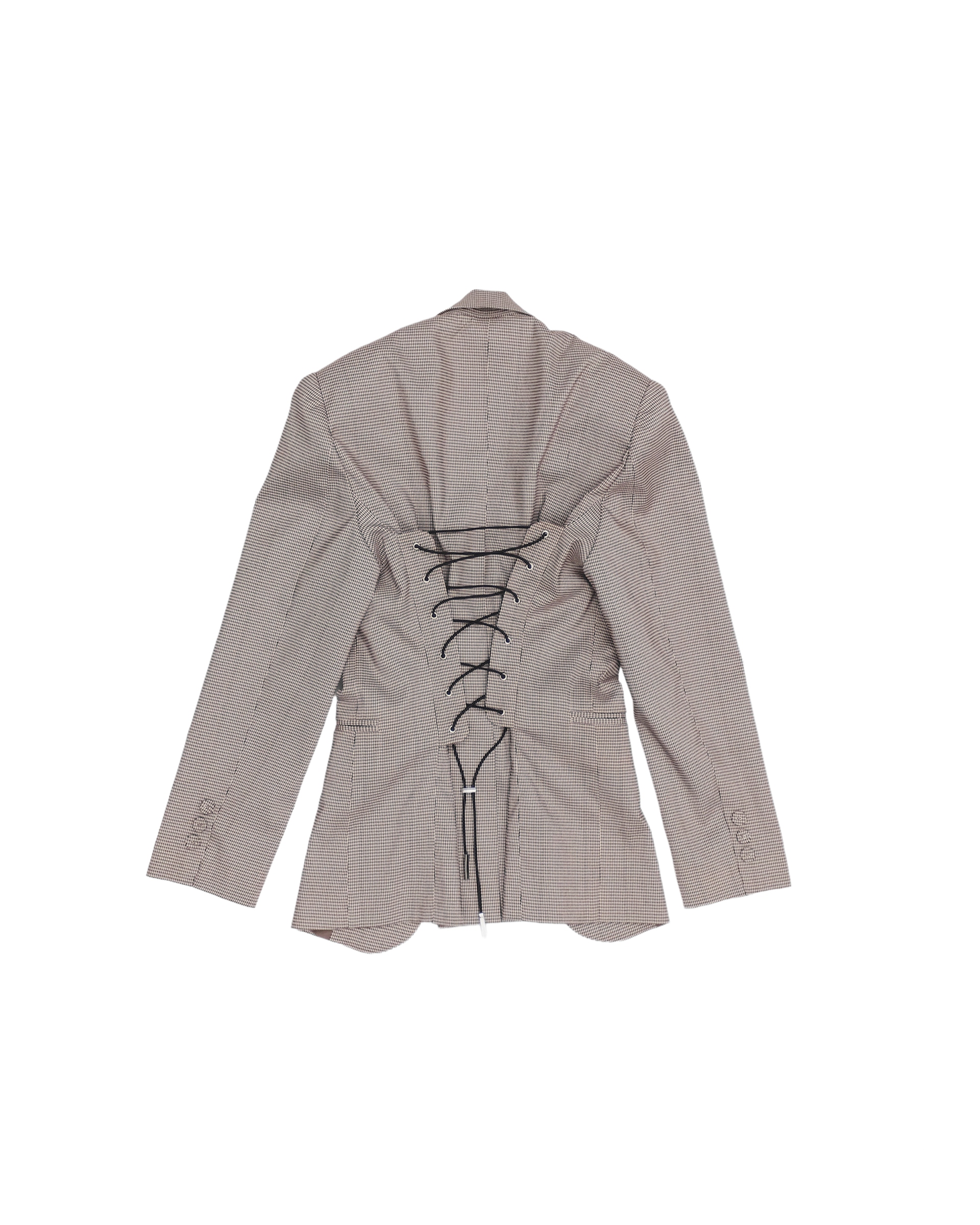OVERSIZE CORSET BLAZER - HERRINGBONE