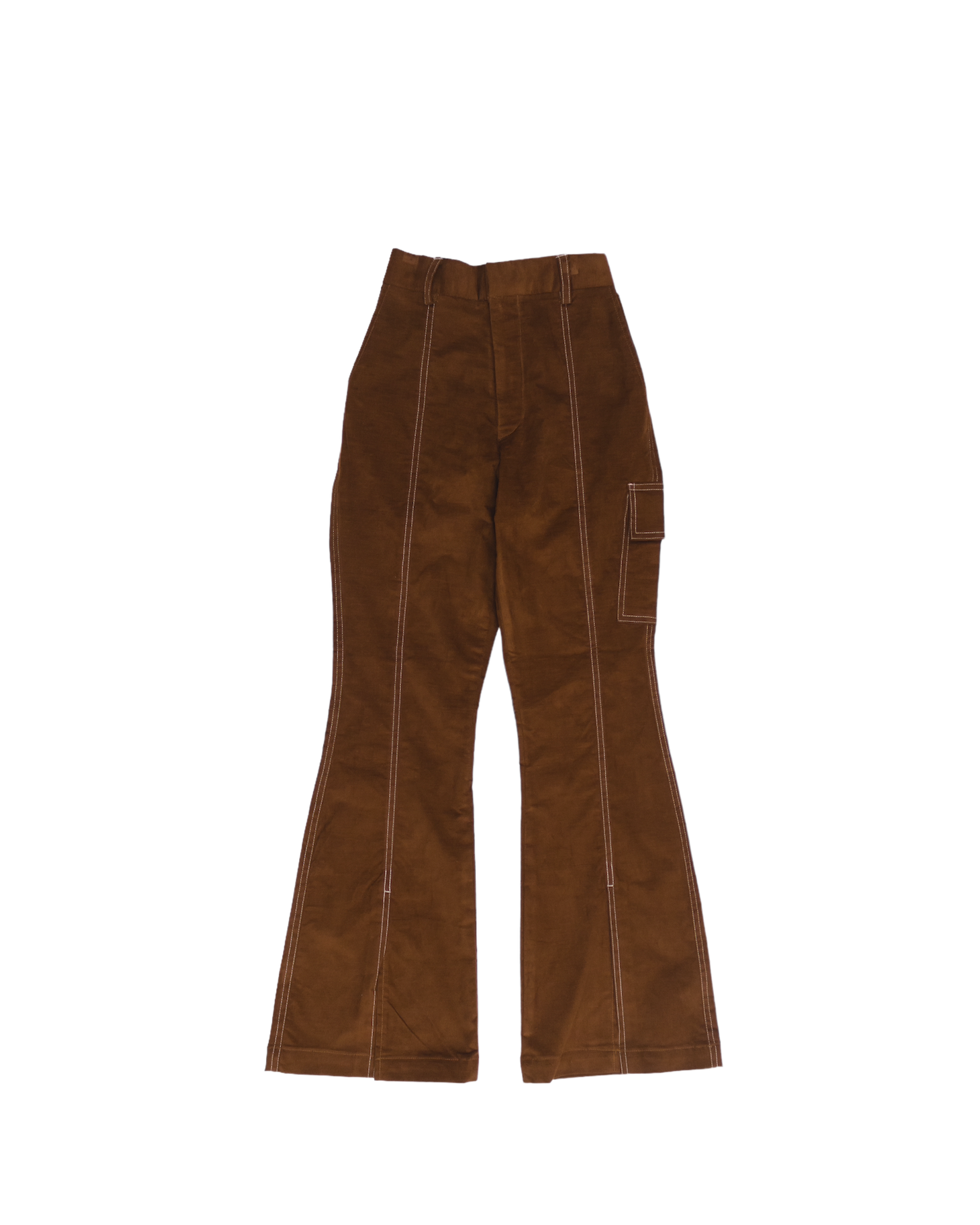 FLARED PANTS - CAMEL