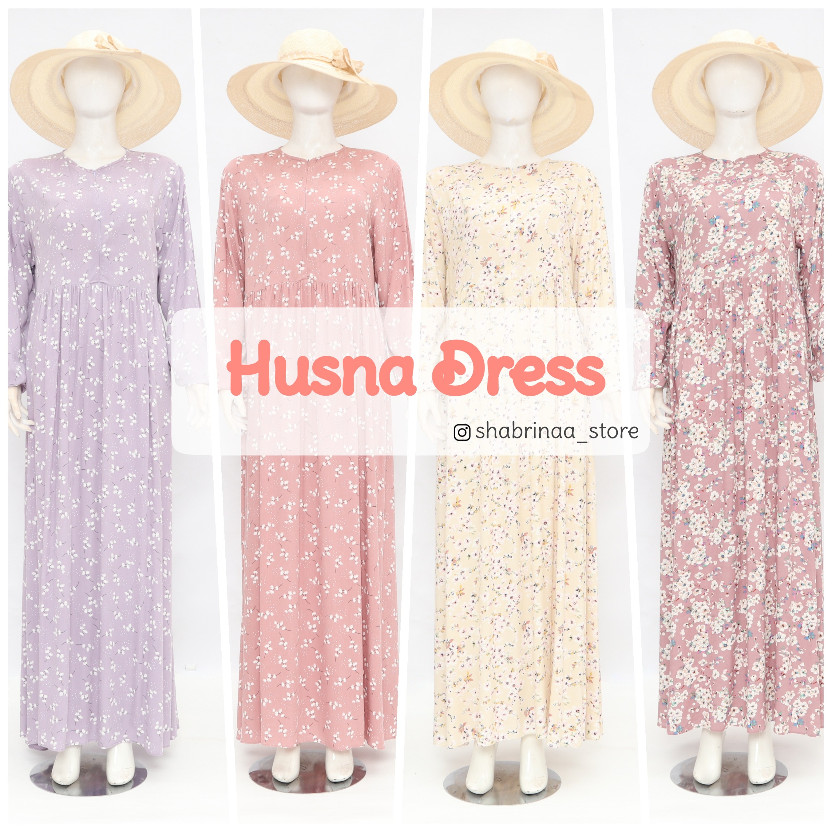 Husna Dress BUNDA (Hanya Gamis) by Shabrina