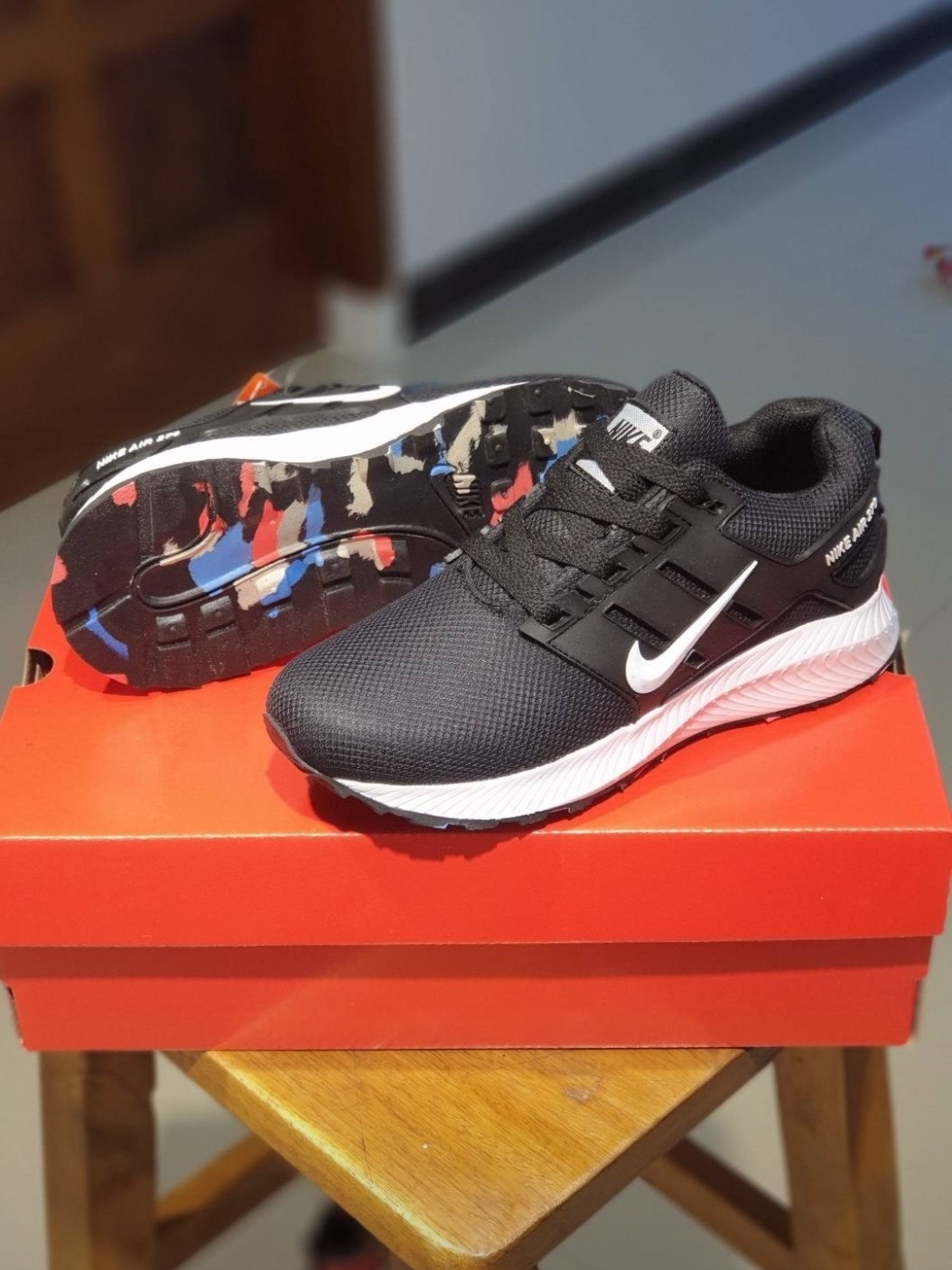 KIDS - NIKE AIR MAX 270 BLACK WHITE
