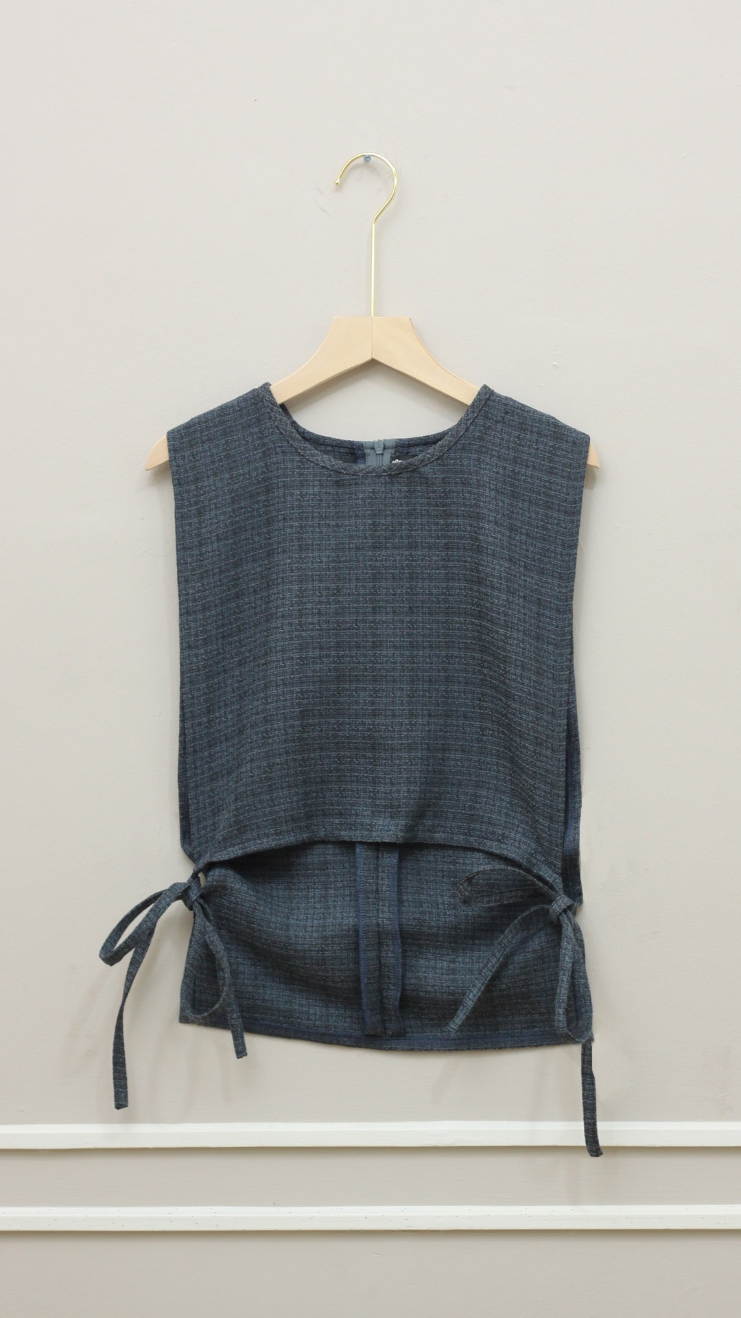 Rome Vest - Blue Tweed
