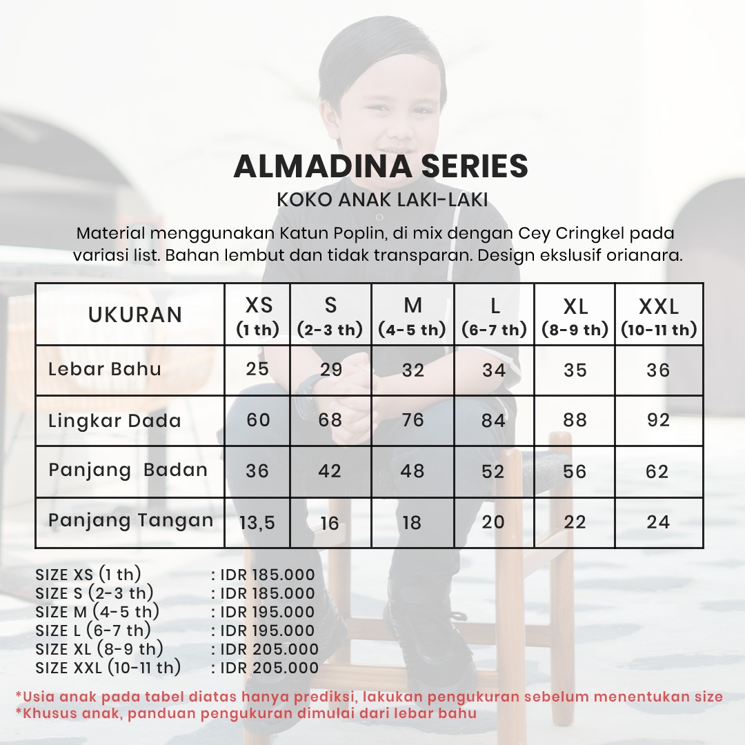 Almadina Koko Boy Black Crema