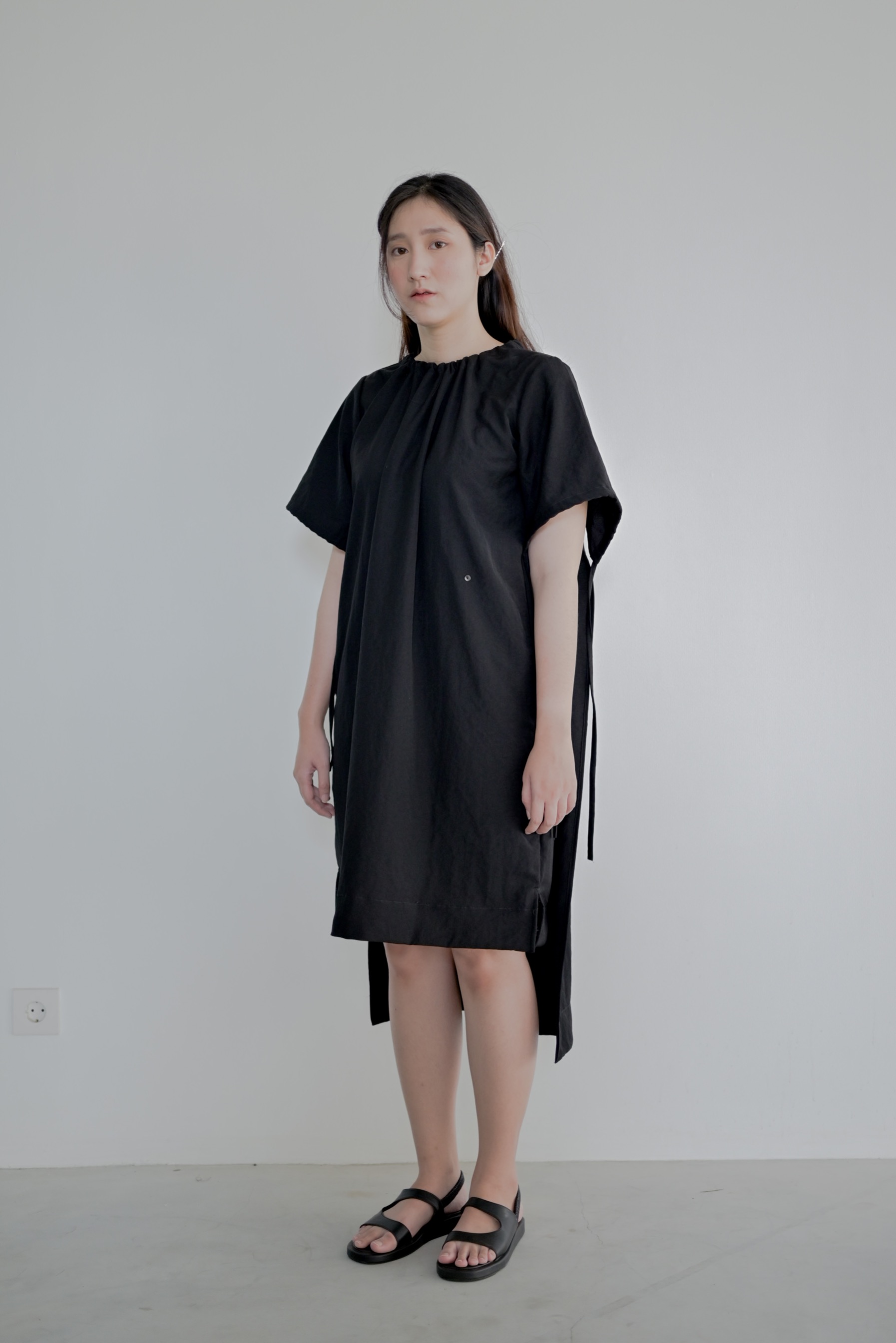 Holey Dress Black