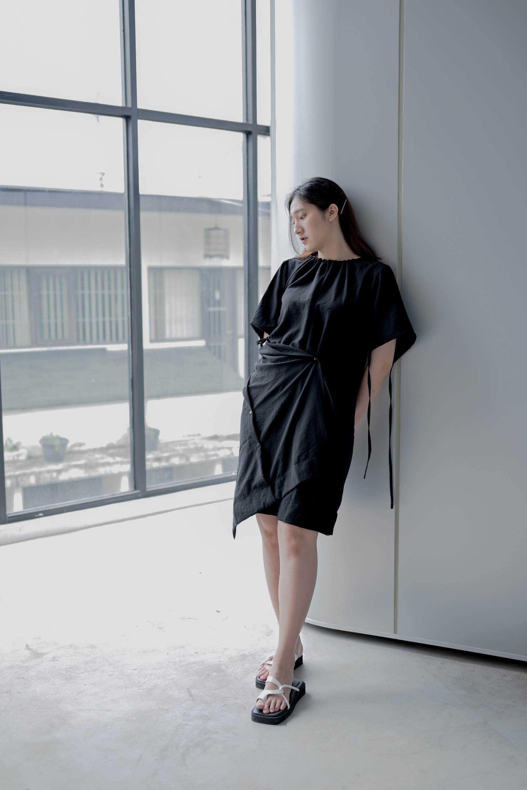 Holey Dress Black
