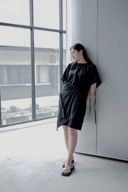 Holey Dress Black