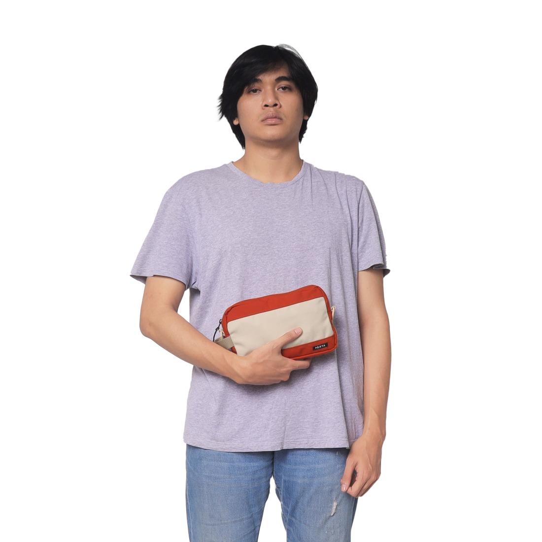 PAXTA HANDBAG 01 TERRACOTTA CREAM