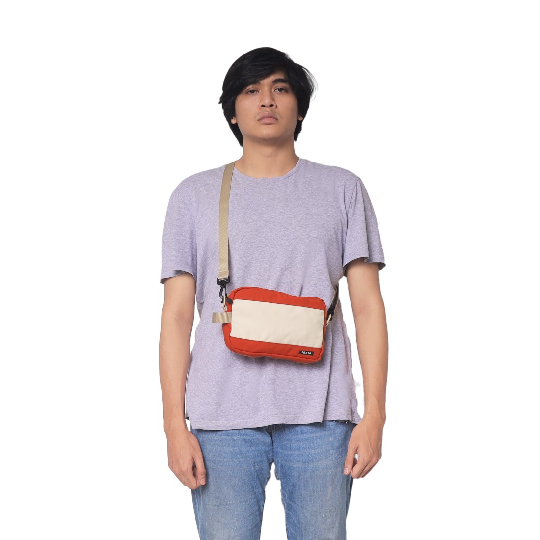 PAXTA HANDBAG 01 TERRACOTTA CREAM