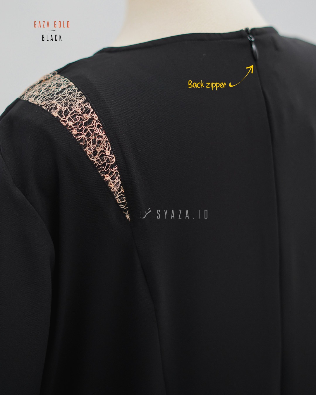 GG Abaya - Orchi Black