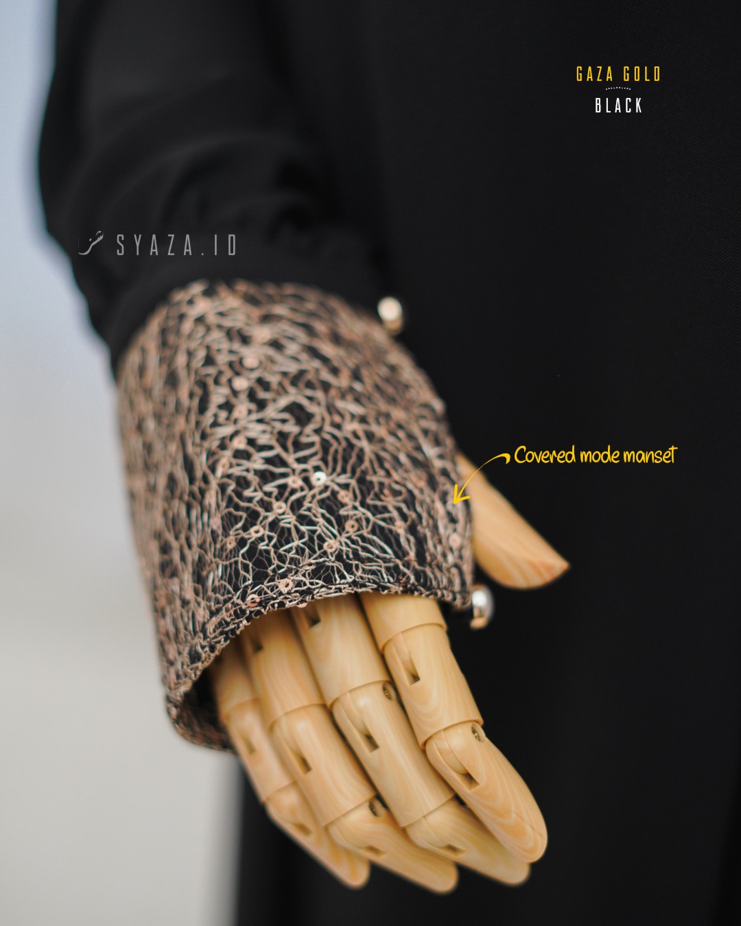 GG Abaya - Orchi Black