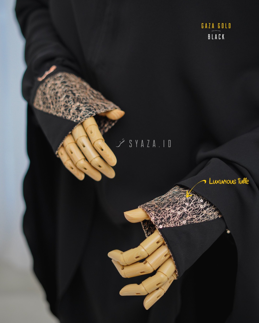 GG Abaya - Orchi Black