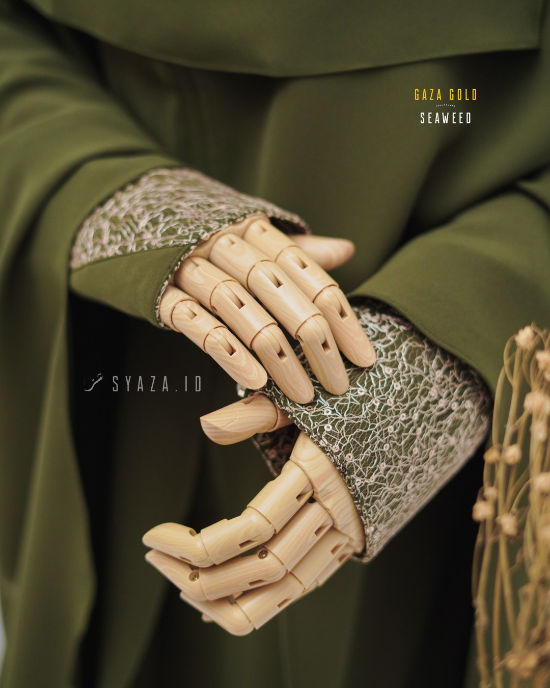 GG Abaya - Orchi Seaweed