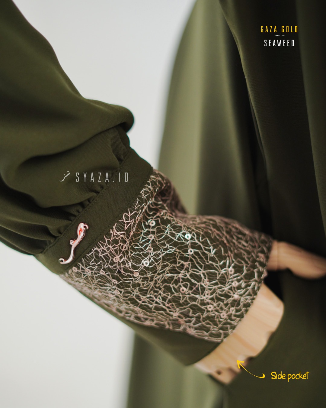 GG Abaya - Orchi Seaweed