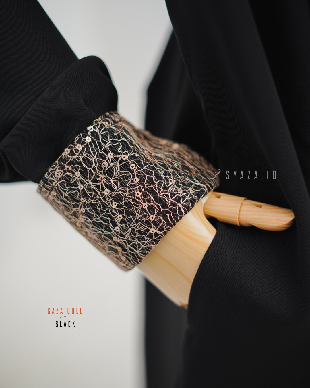 GG Abaya - Orchi Black