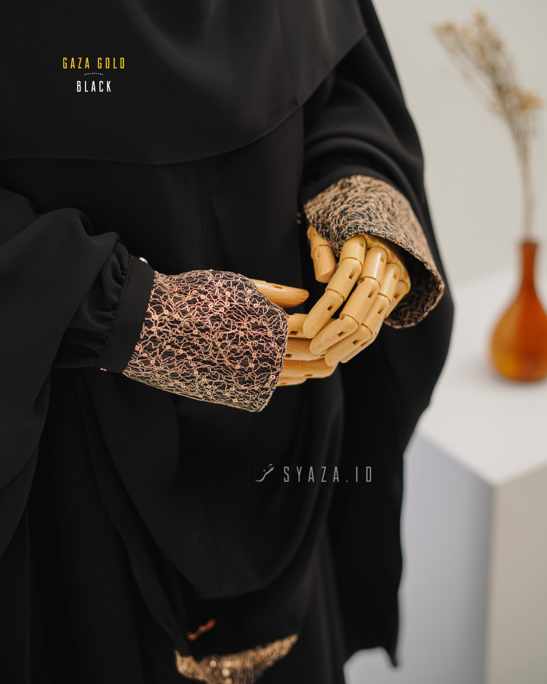 GG Abaya - Orchi Black