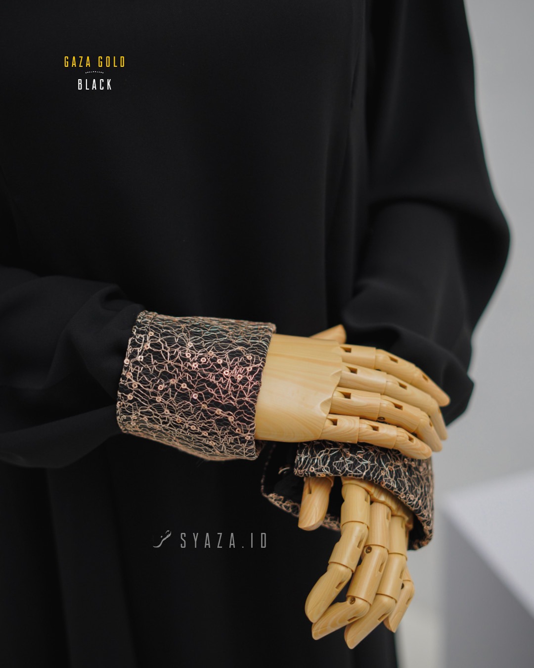 GG Abaya - Orchi Black