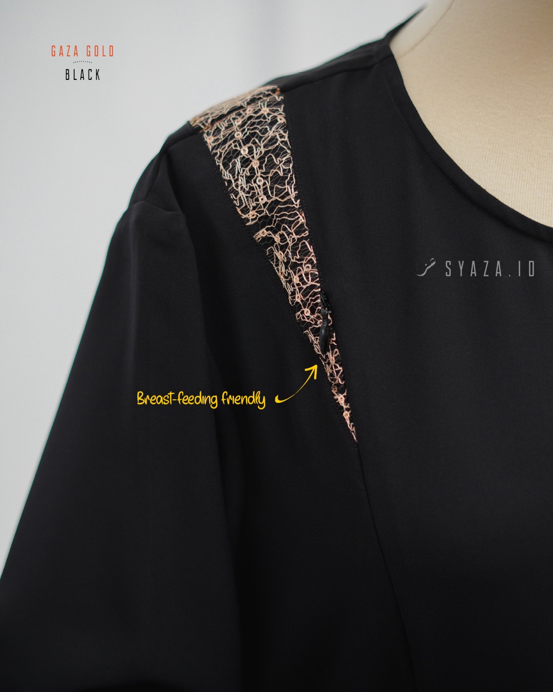 GG Abaya - Orchi Black