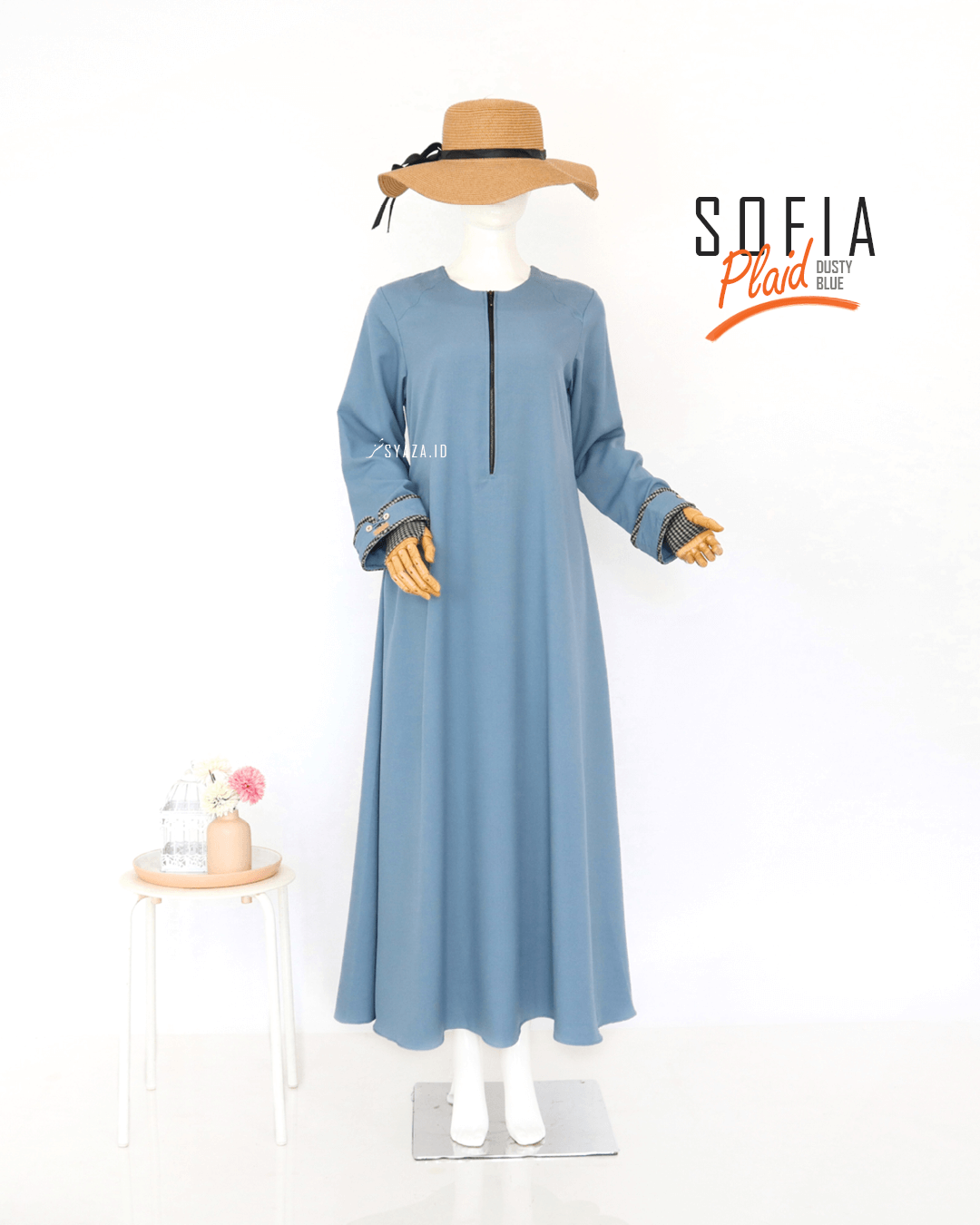 Sofia Plaid Abaya