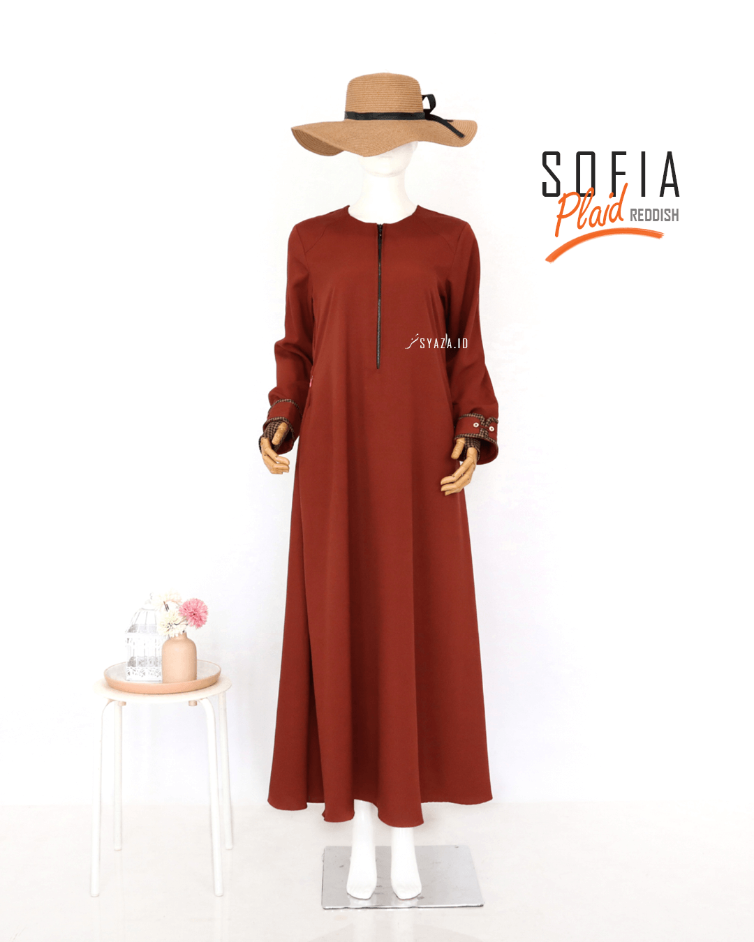 Sofia Plaid Abaya