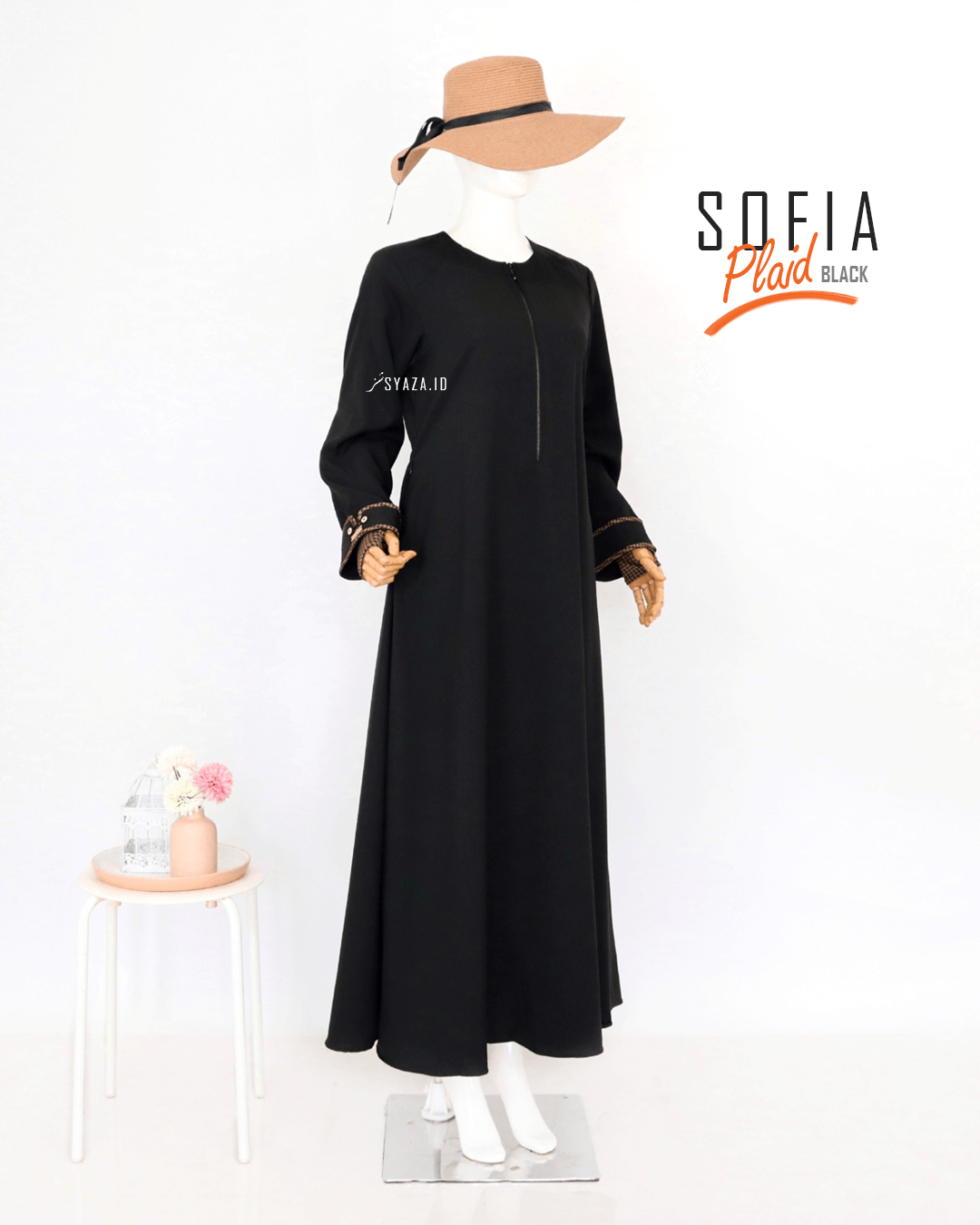 Sofia Plaid Abaya