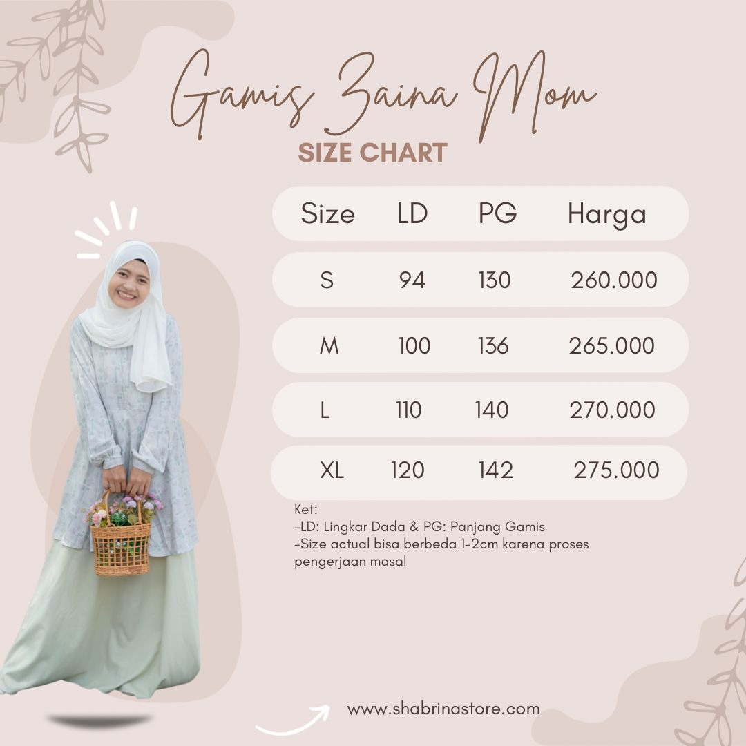 Zaina Series Gamis Bunda by Shabrina