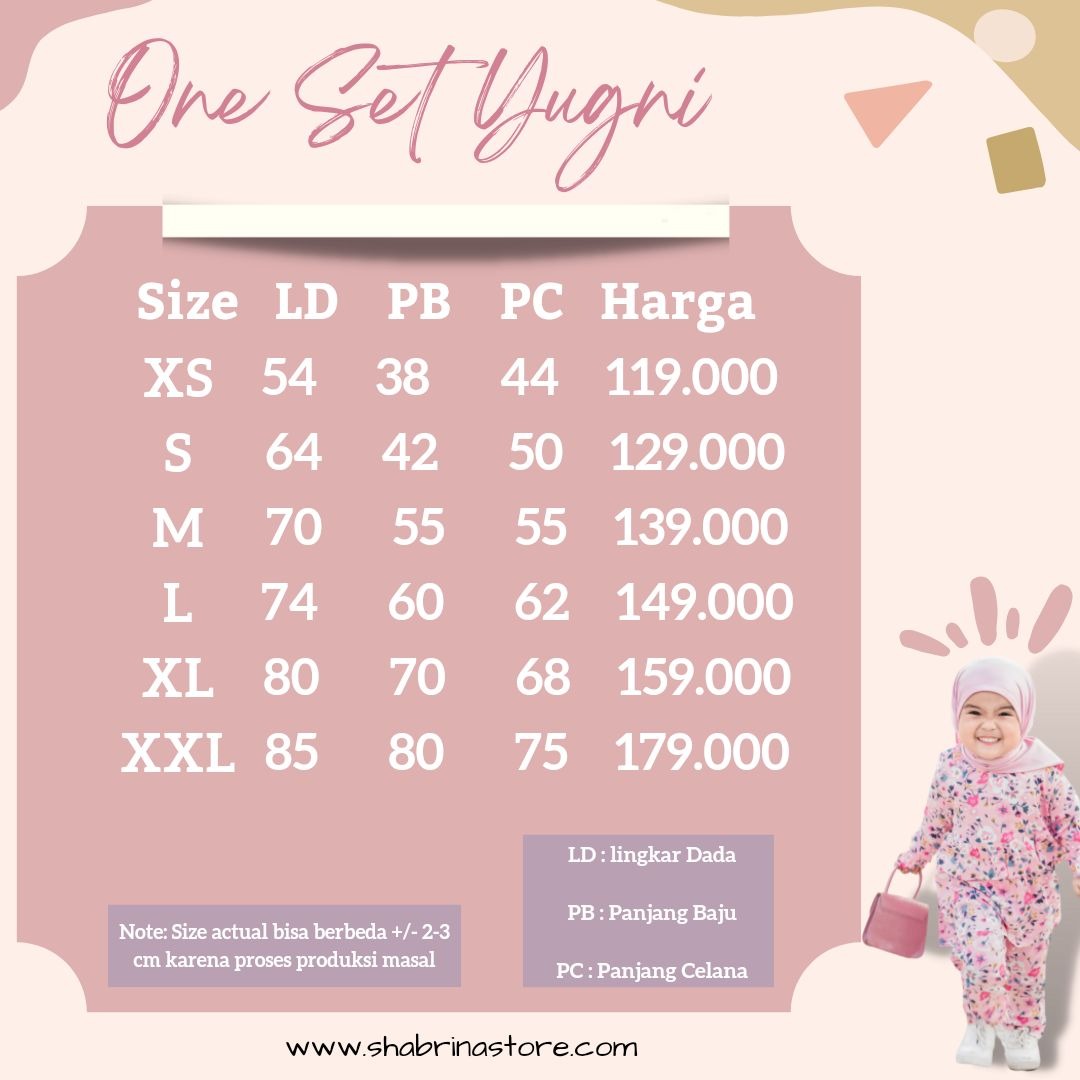 One Set Yugni by Shabrina